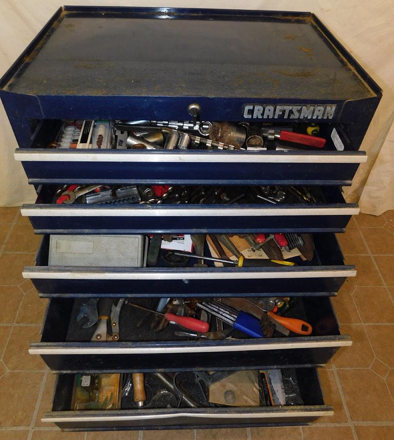 Craftsman 5 Drawer Tool Box W/ Contents (1 of 8)