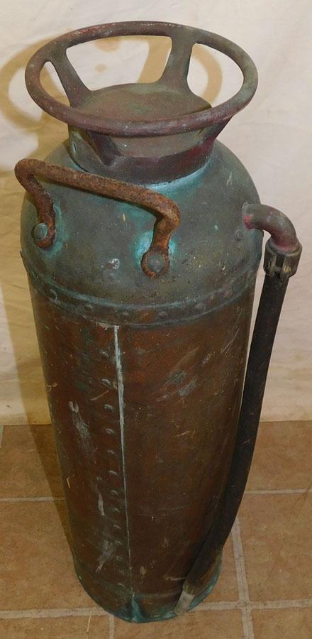 Antique Copper Fire Extinguisher (1 of 3)