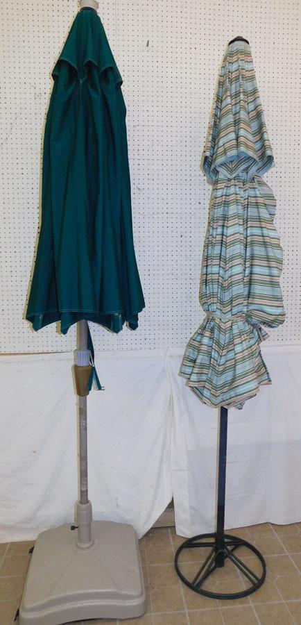 2 Outdoor Patio Umbrellas with Stands (1 of 2)
