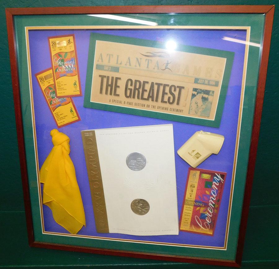 Framed Souvenir 1996 Olympic Games & Framed Print (1 of 9)