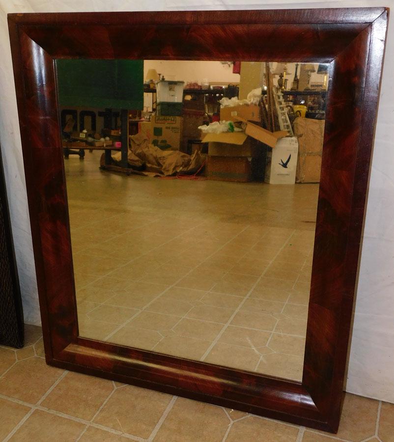 Antique Mahogany Ogee Framed Mirror (1 of 3)