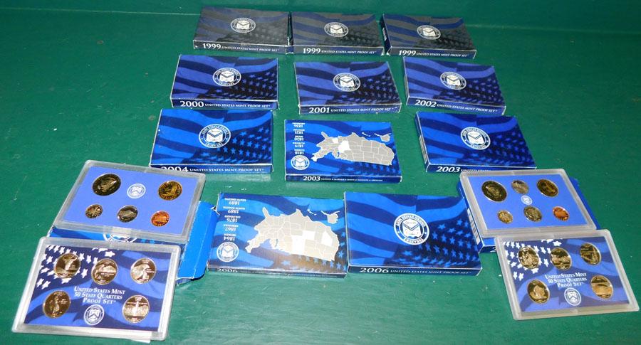 1999 - 2007 13 Mint Proof Coin Sets (1 of 5)