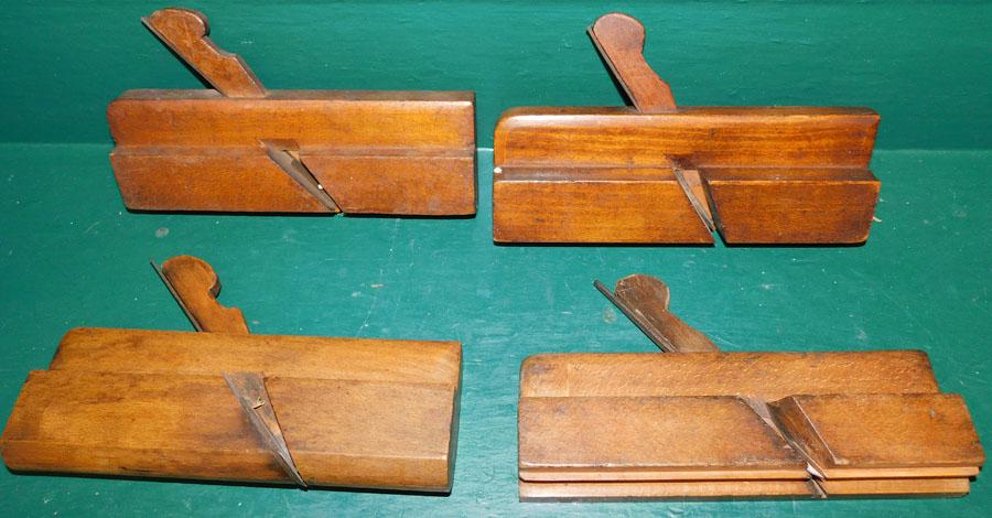 Four Antique Wooden Planes (Signed) (1 of 4)