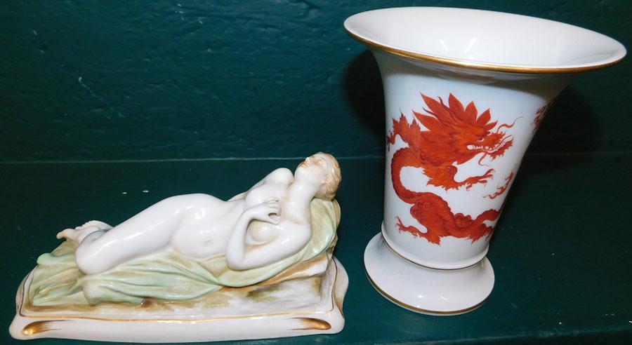 One Meissen Porcelain Figure & Vase (1 of 5)