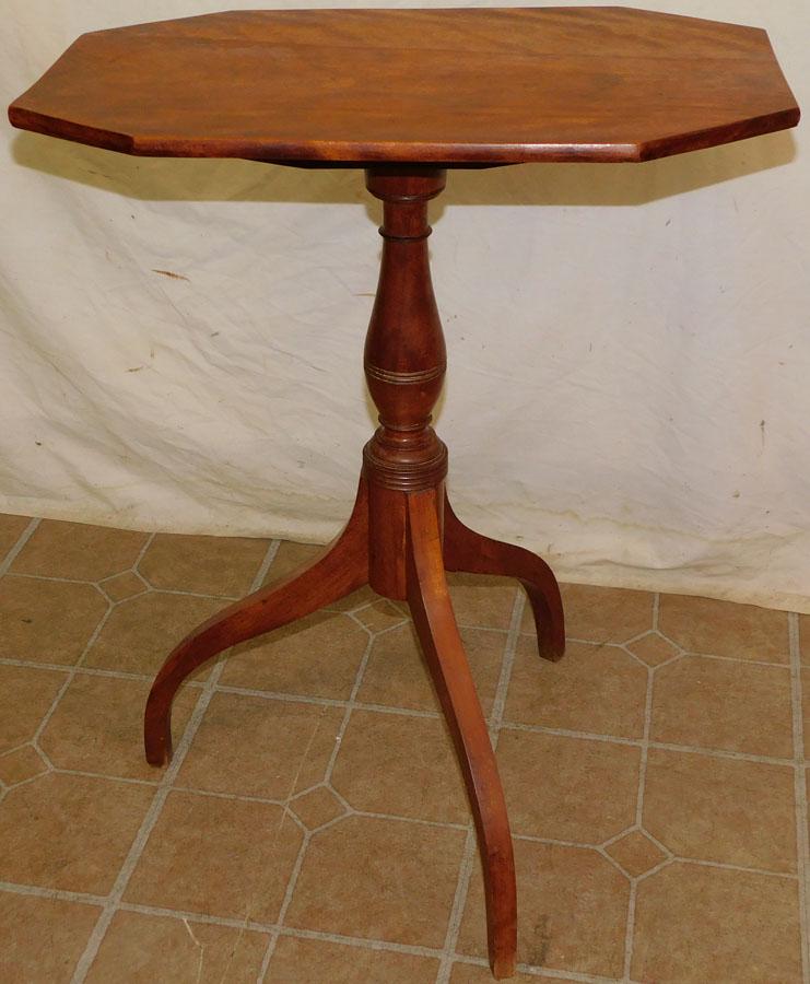 19th C Birch Candle Stand (1 of 3)