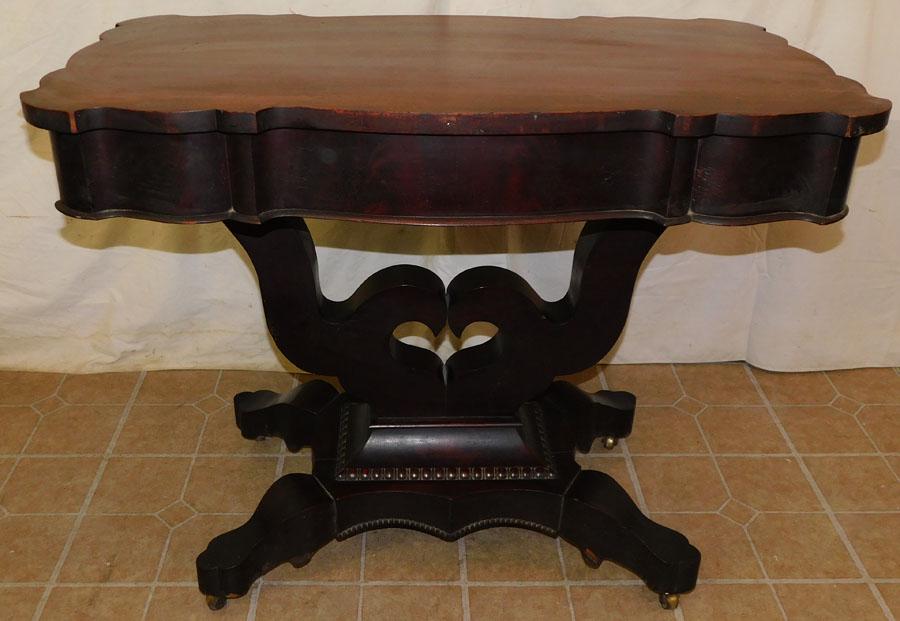 Mahogany Empire Console Table (1 of 3)