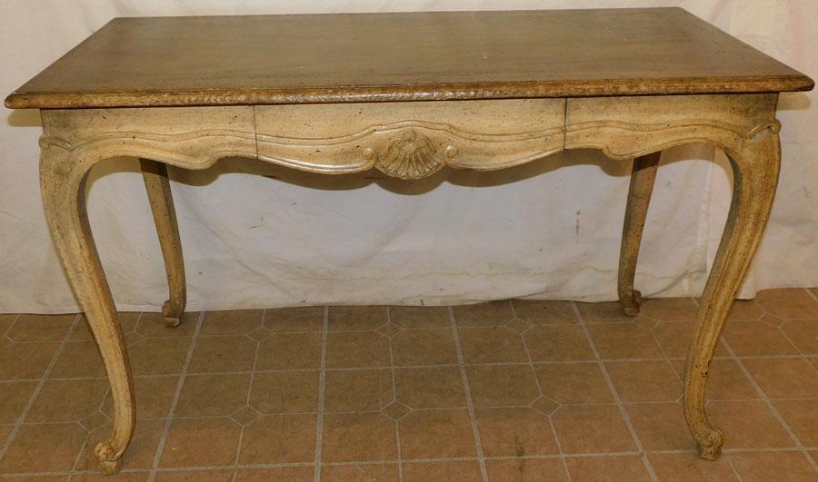 Country French Painted One Drawer Desk (1 of 7)