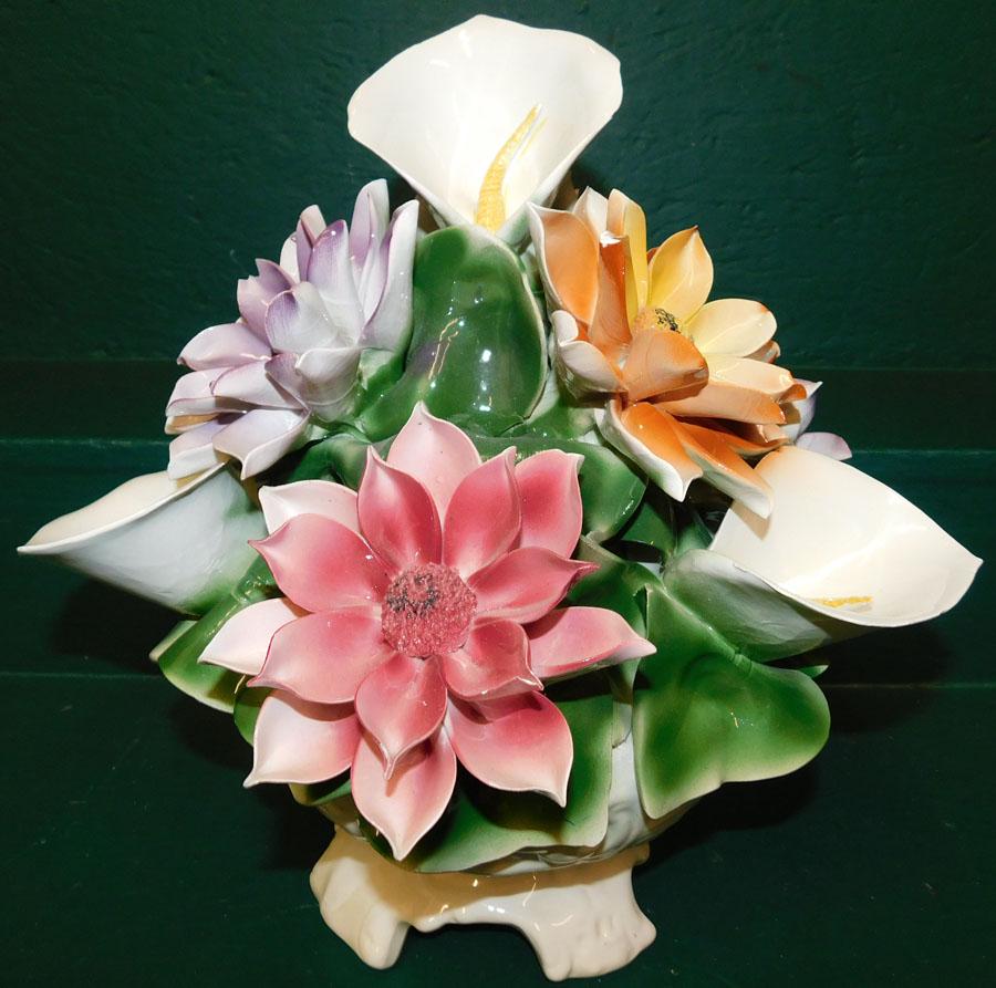 Porcelain Capodimonte Flower Centerpiece (1 of 5)