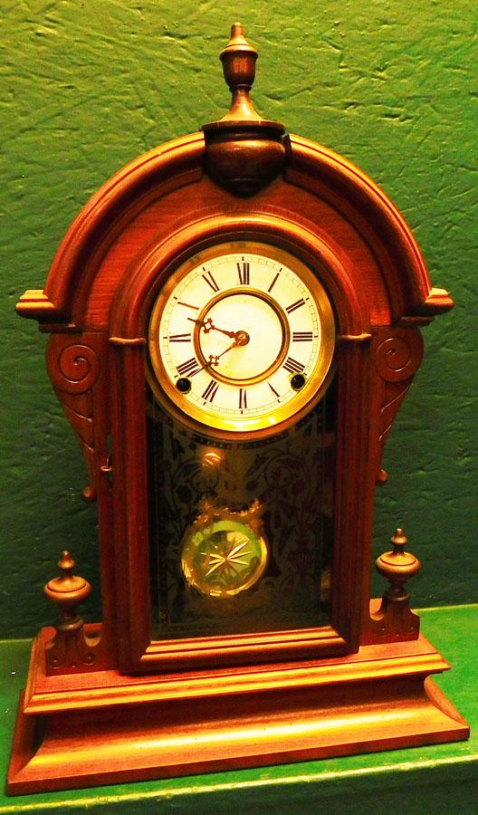 Victorian Walnut Ginger Bread Clock (1 of 6)