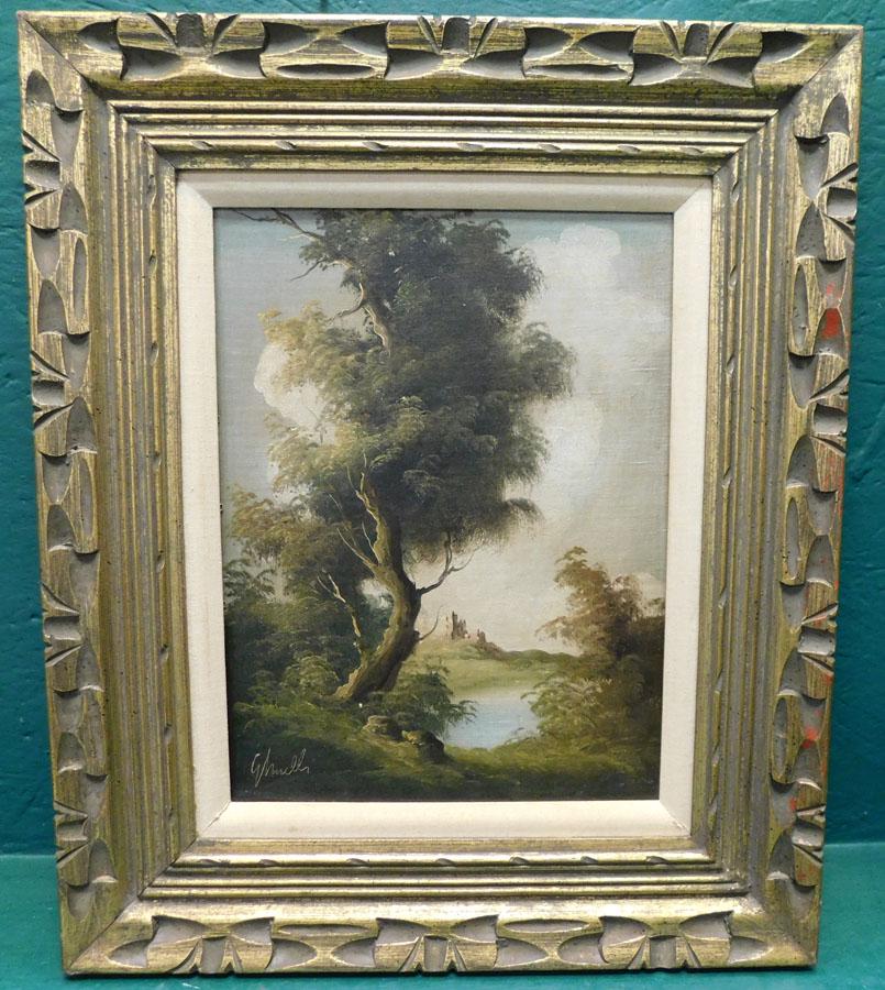 Framed OOB Castle Scene -- Signed (1 of 6)