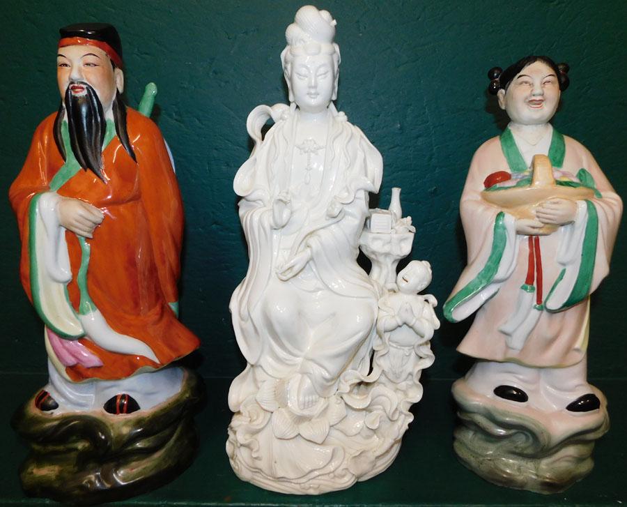 Three Contemporary Oriental Porcelain Figures (1 of 8)