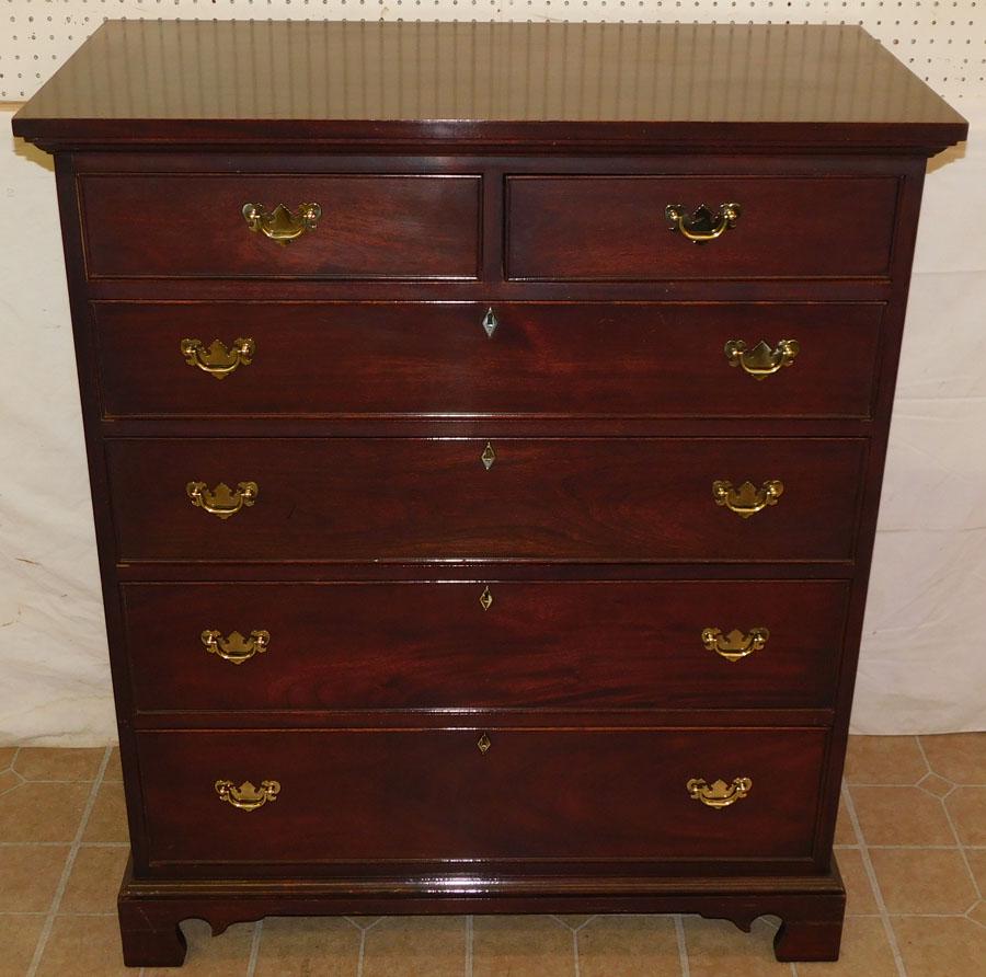 Mahogany 2/4 Drawer Chest  By Craftique (1 of 8)