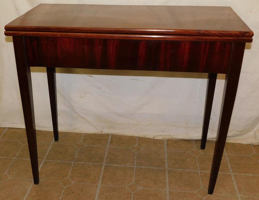 19th C Mahogany Game Table (1 of 4)