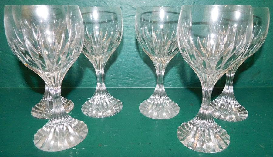 6 Pc Baccarat Stemware (1 of 4)