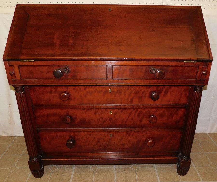 19th C Cherry Sheraton Slant Front Desk (1 of 7)