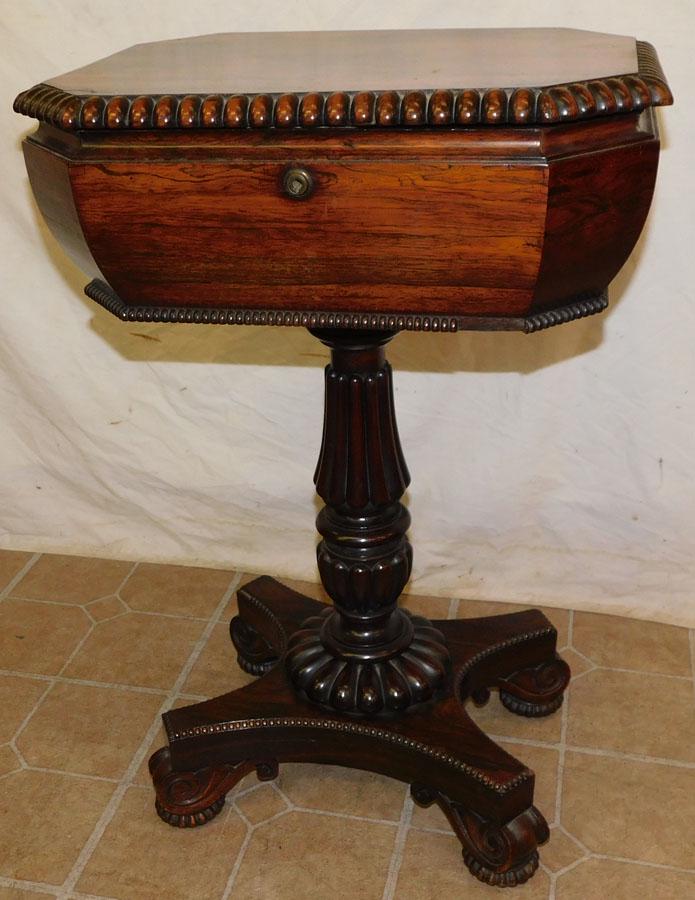 19th C Rosewood Tea Poy (1 of 6)
