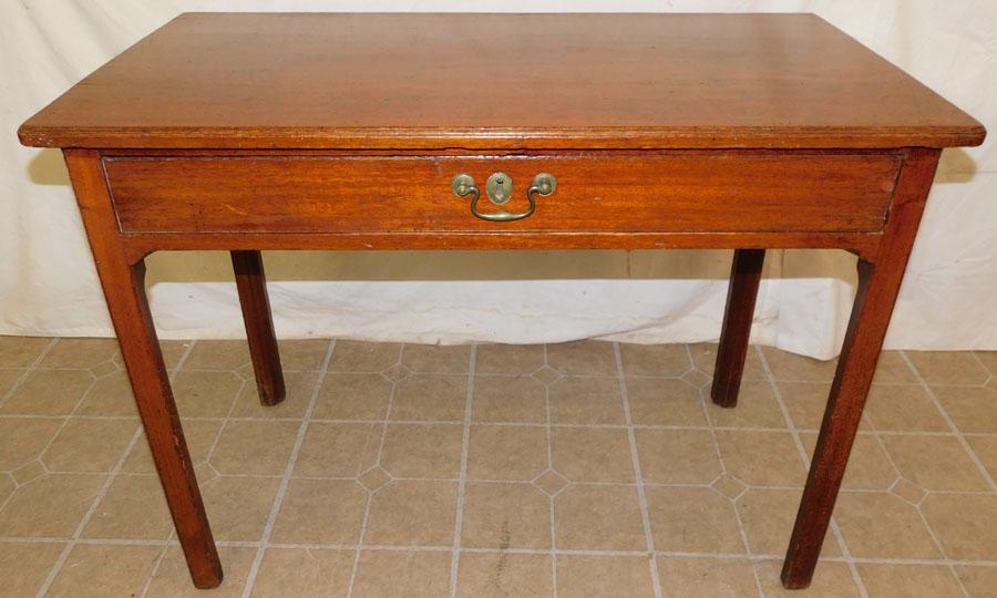 19th C Mahogany One Drawer Console Table (1 of 7)