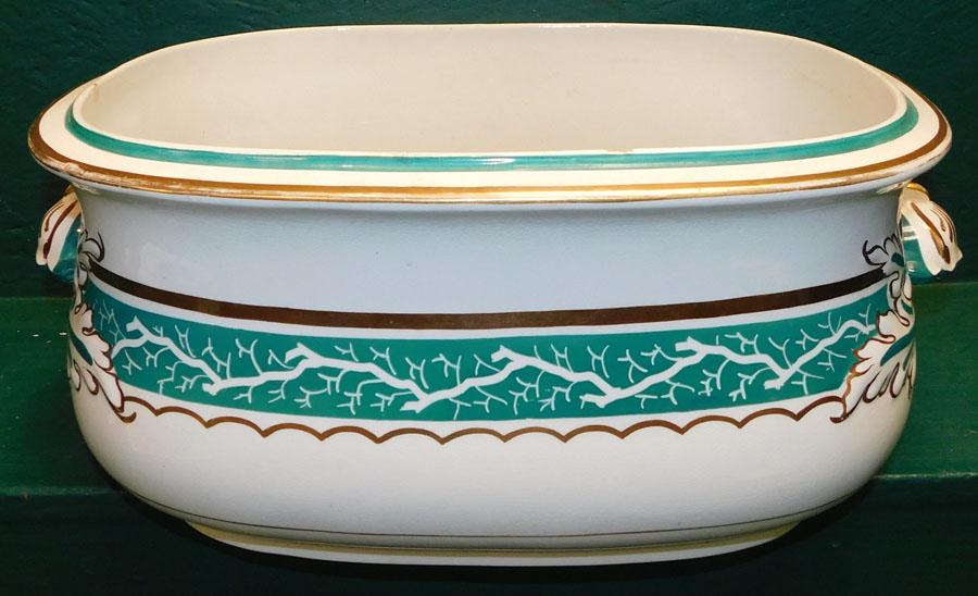 Paint Decorated Porcelain Foot Bath (1 of 5)