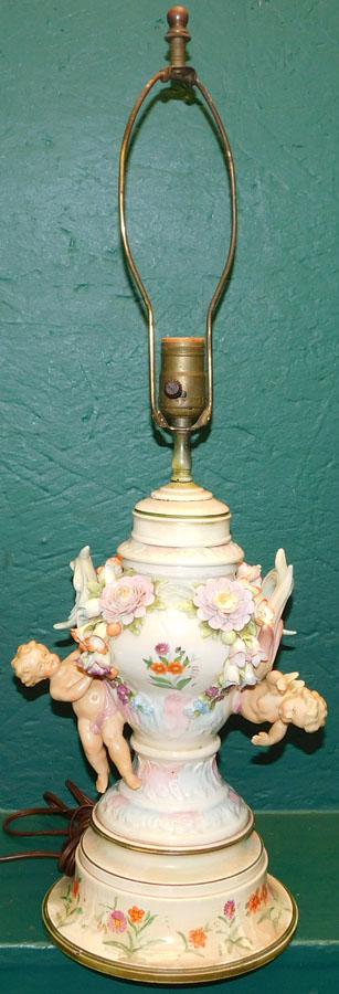 Dresden Style Figural Lamp (1 of 6)