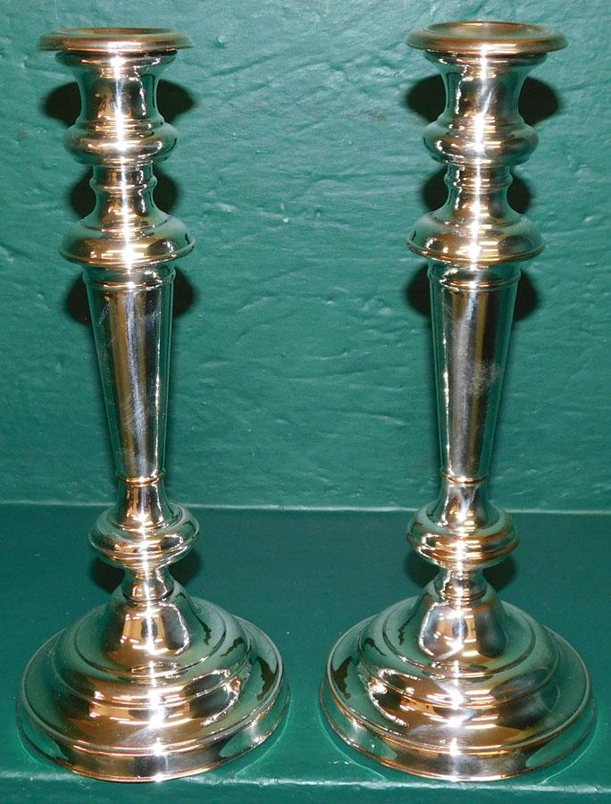 Pair Sheffield Candlesticks (1 of 3)