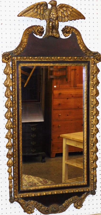 Late 19th C Ornate Federal Wall Mirror W/ Eagle Crest (1 of 4)