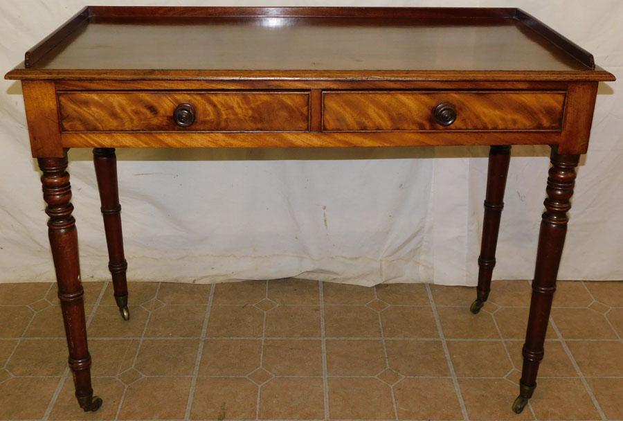 19th C Mahogany 2 Drawer Server (1 of 6)