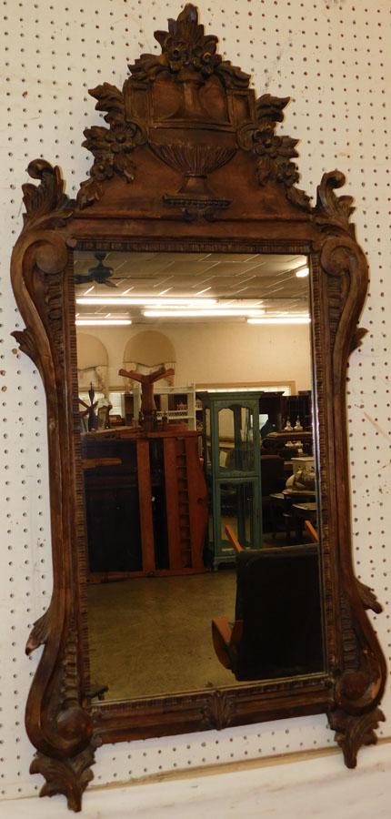 French Walnut Carved Mirror (1 of 5)