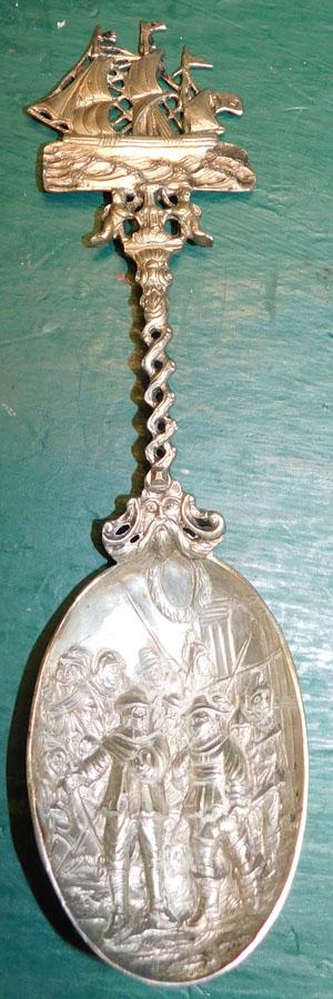 German Silver Spoon W/ Hallmarks ( 2.3 Toz) (1 of 7)