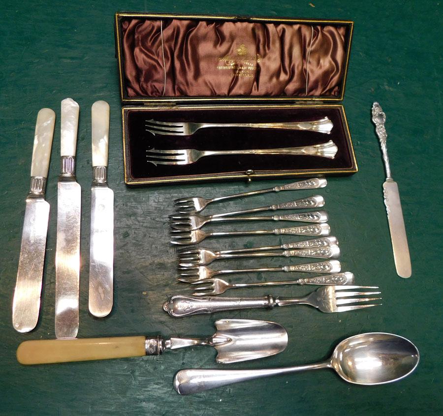 Victorian Lot Of Silver Plated Serving Items (1 of 2)