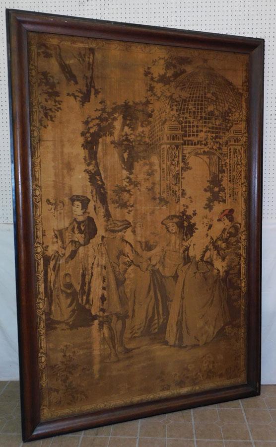 Large Framed Tapestry In Oak Frame (1 of 5)