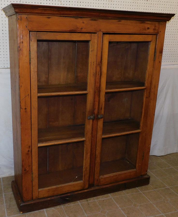 Antique American Pine 2 Door Cabinet (1 of 3)