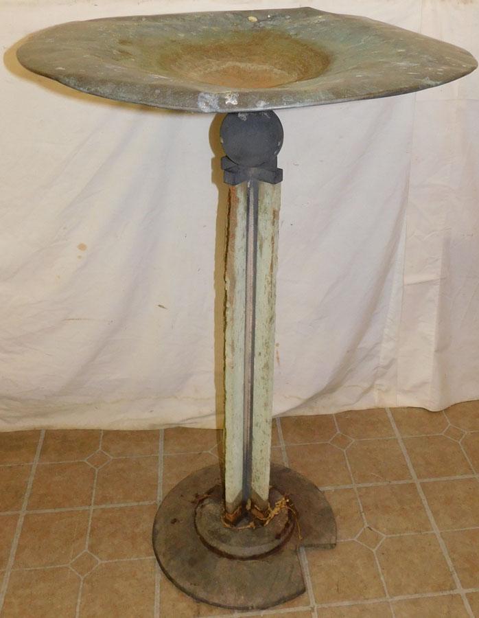 Antique Copper & Iron Bird Bath (1 of 5)