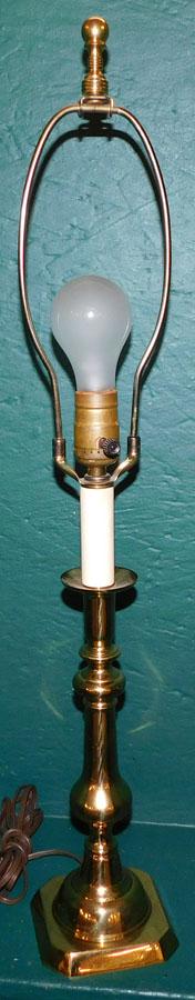 Cast Brass C/stick Lamp By Va. Metalcrafters (1 of 4)
