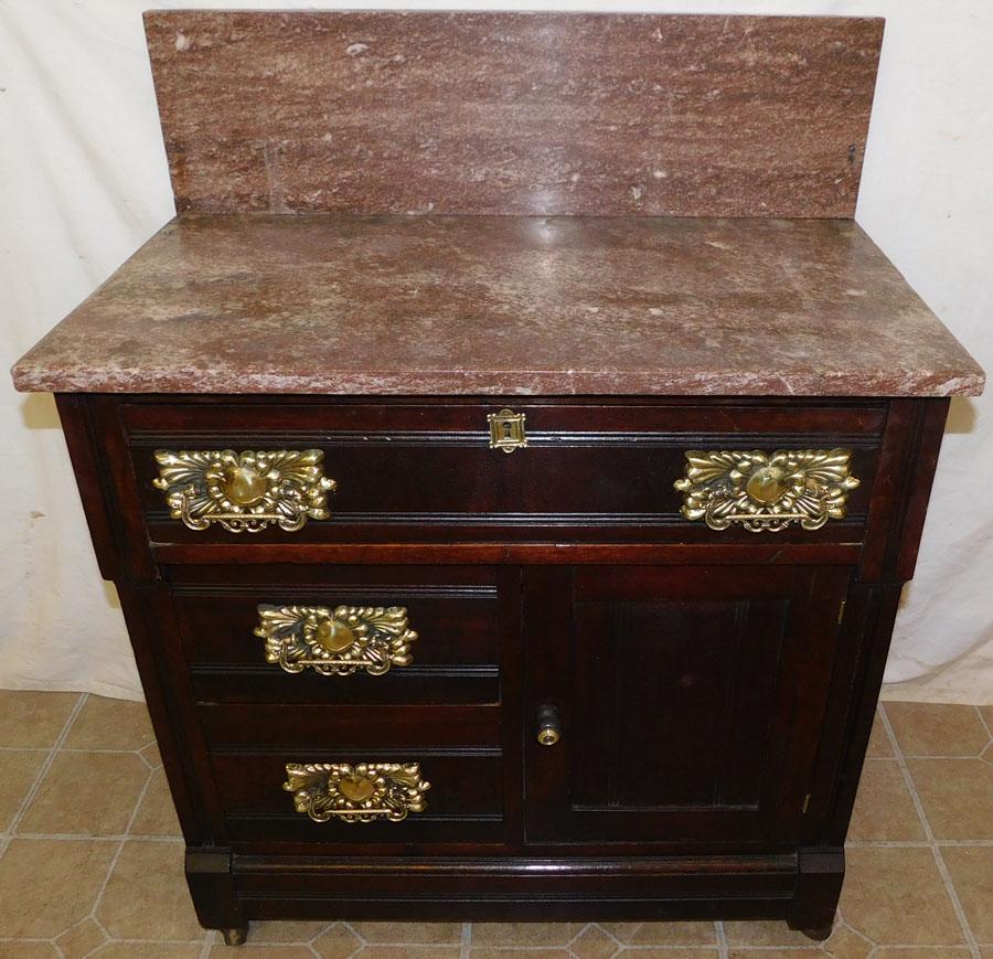 Antique Victorian Marble Top Wash Stand (1 of 4)