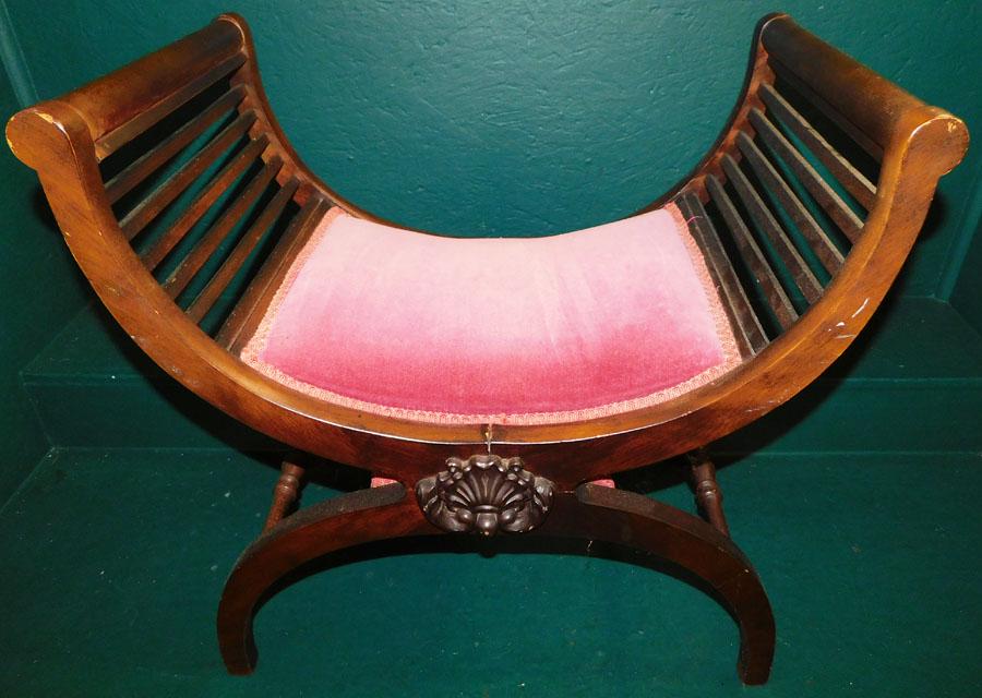 Mahogany Vanity Bench (1 of 3)