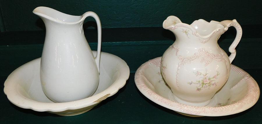 Two Porcelain Bowls & Pitchers (1 of 5)