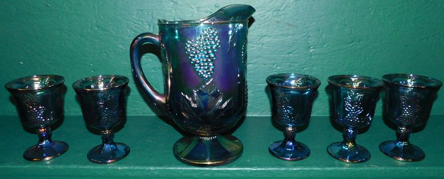 6 Pc Grape & Cable Carnival Gl Lemonade Set (1 of 3)