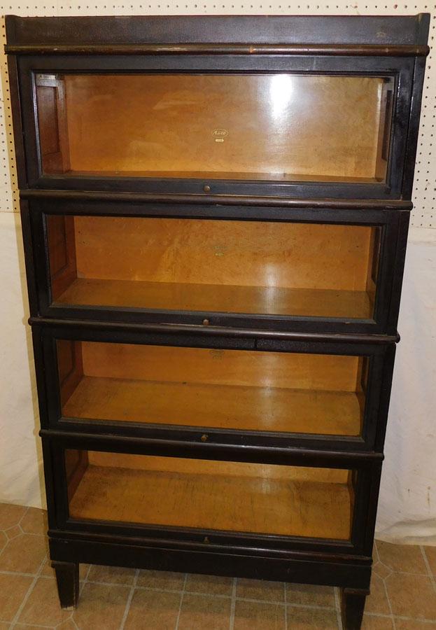 4 Section Mahogany Barrister Bookcase By Macey (1 of 6)