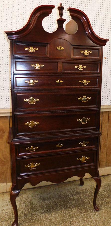 Cherry Queen Ann Highboy By Bassett (1 of 4)