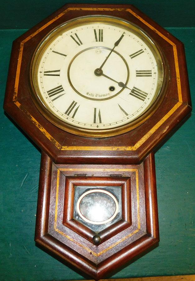 Antique Mahogany Seth Thomas Wall Clock (1 of 4)