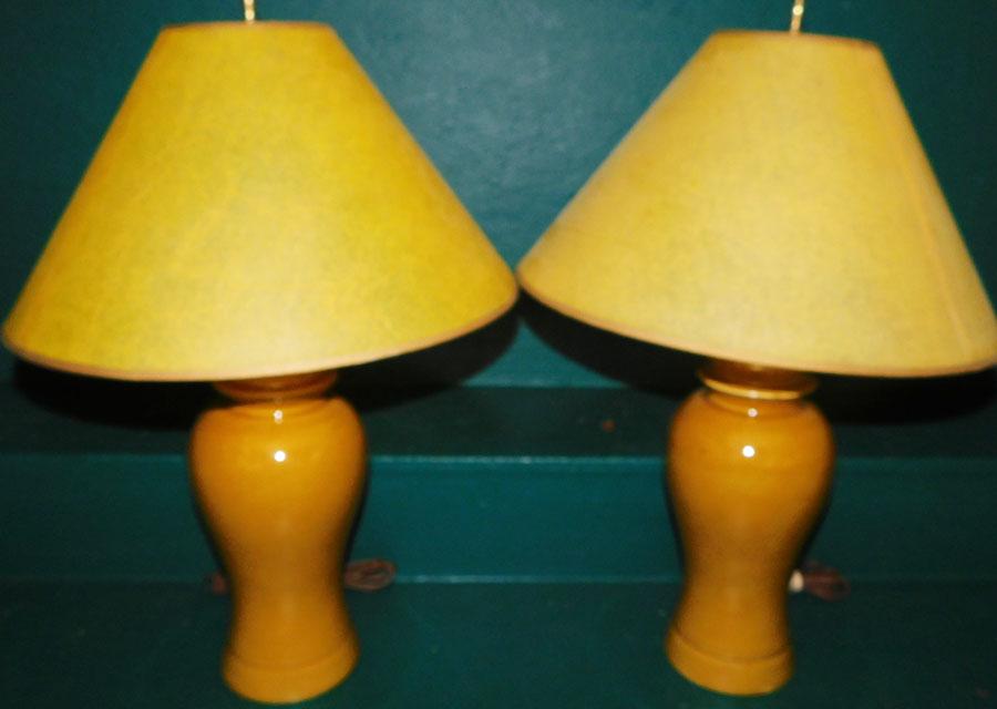 Pair Porcelain Lamps (1 of 2)