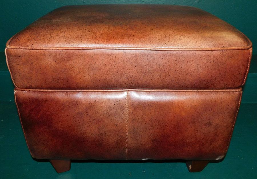 Leather Ottoman (1 of 3)