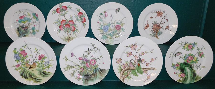 Lot 8 Oriental Porcelain Plates (1 of 5)