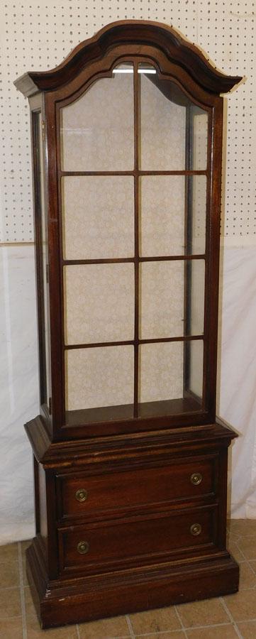 Small Cherry Curio Cabinet By Brandt (1 of 6)