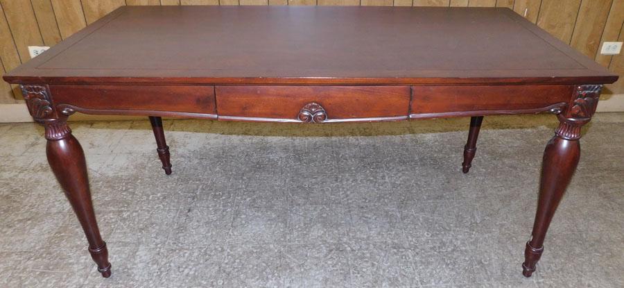 Mahogany Desk: Mahogany Desk. 62" W 30" D 30 1/4" H