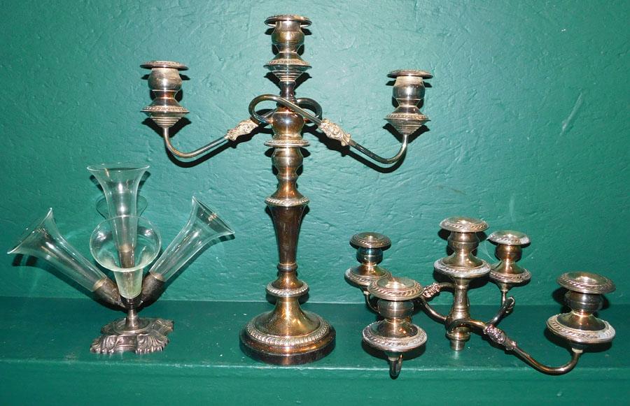 SP Candlestick -- SP Epergne -- SP Candlestick Top: SP Candlestick -- SP Epergne -- SP Candlestick Top. 18 3/4" H -- Tallest