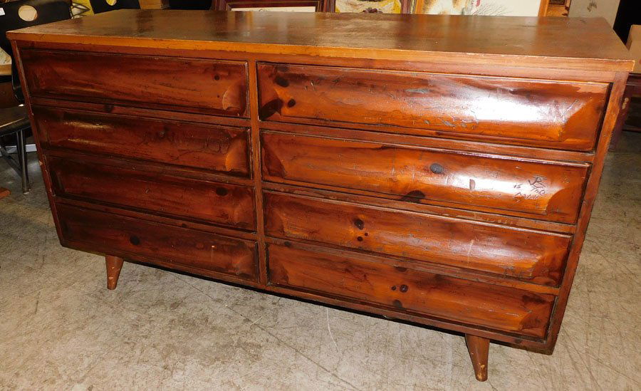 Pine 6 Drawer MCM Chest By Franklin Shockey & Co. (1 of 4)