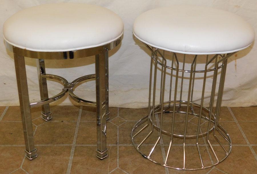 Pair Chrome Stools (1 of 2)