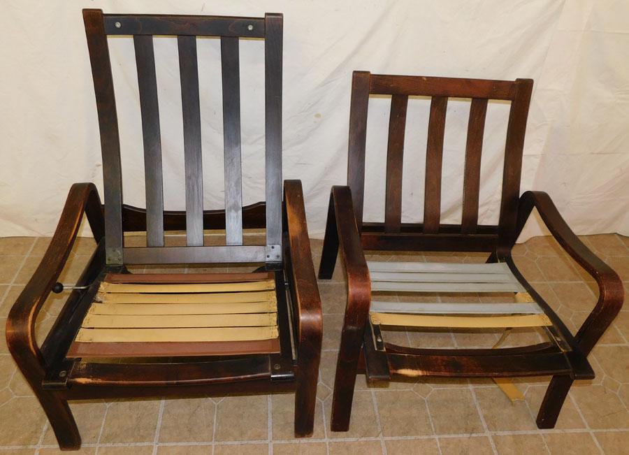 Two Norwegian Chair Frames -- 1 Adjustable (1 of 4)