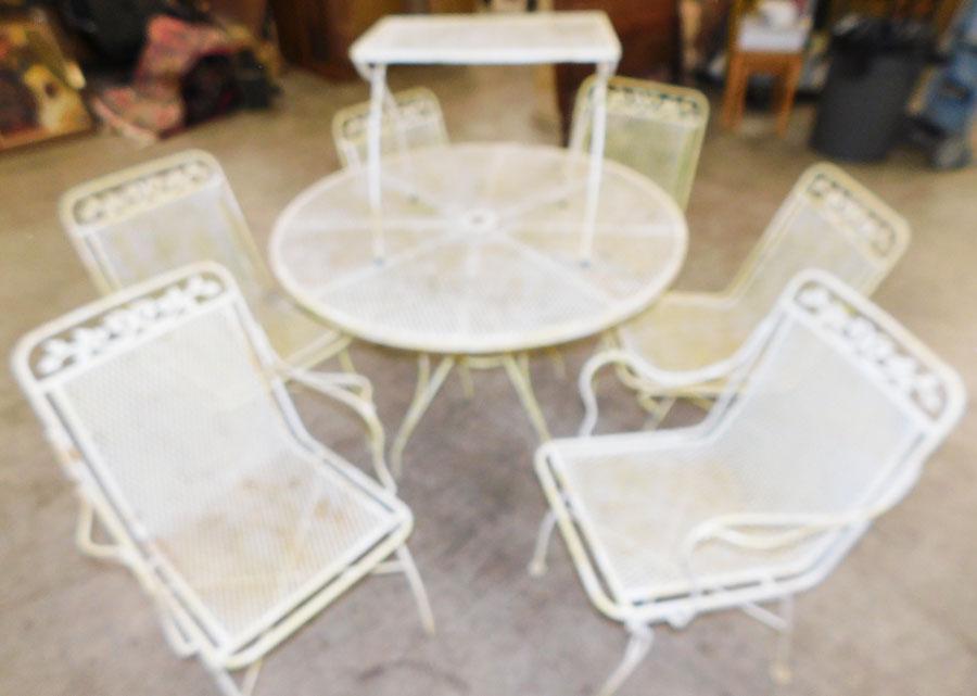 7 Pc Wrought Iron Patio Set (1 of 4)